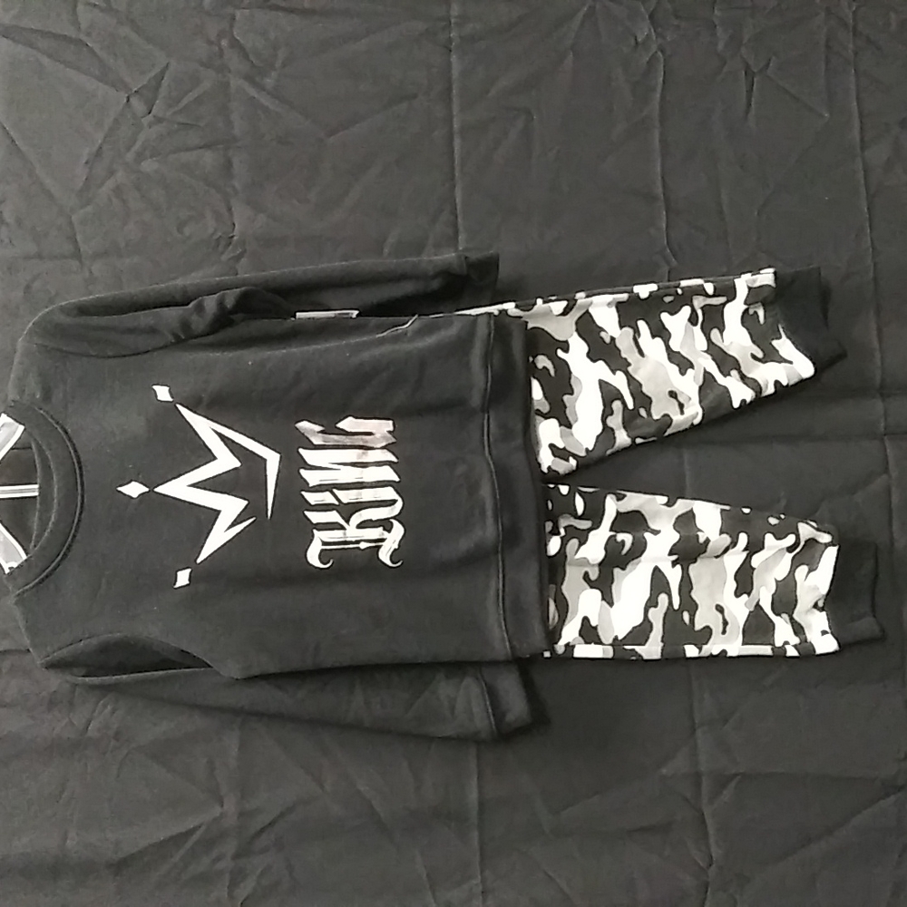 Crew neck sweter pant set